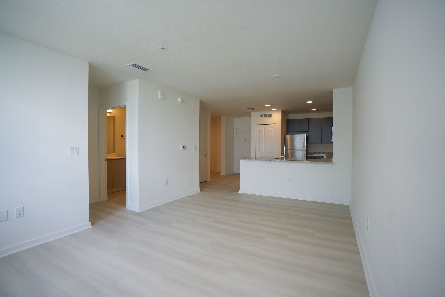 Empty apartment room after a pest treatment